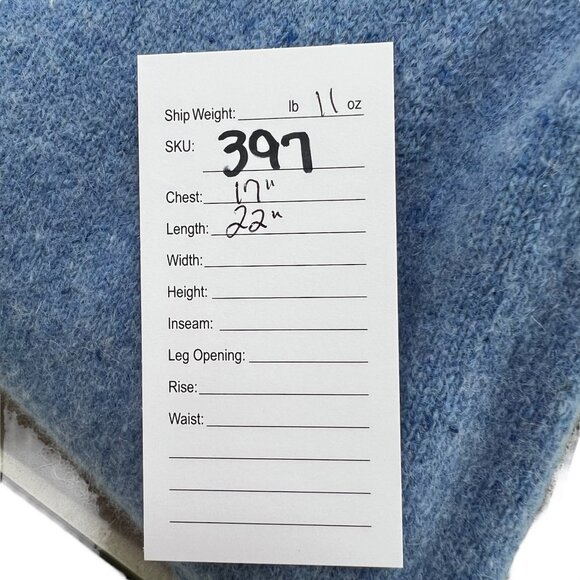 L.L. Bean Women's Wool Angora Blend Turtleneck Sweater Light Blue Size Medium - Picture 6 of 6